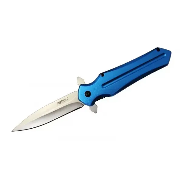 4224 Mavi Kamp Çakı 21cm- Yarı Otomatik, Kemerlikli