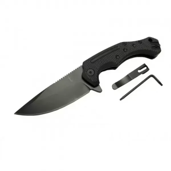 Zero Error 7-12 Black Çakı 22 Cm Manuel, Kemerlikli