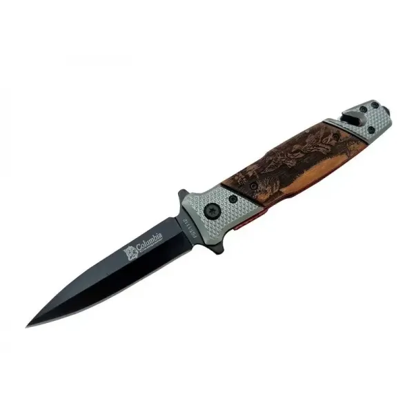 Fst 1112 Kurtarma Kamp Çakı 21 Cm - Yarı Otomatik, İp Kesmeli, Cam Perçinli