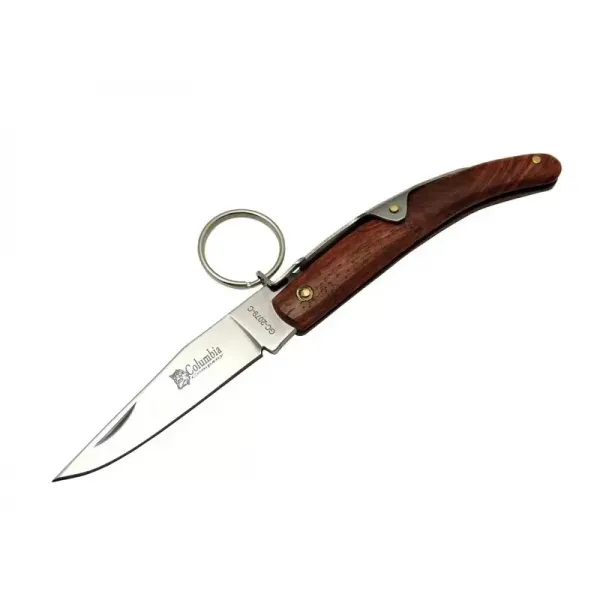 Okapi Gc2079c Kahverengi Kamp Çakı 16,5cm - Manuel, Kemerlikli, Ahşap Sap