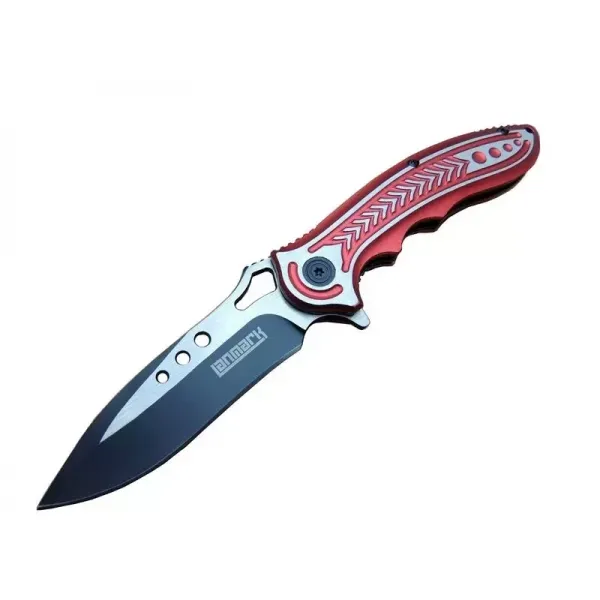 Rd T60a Kamp Çakı 20 Cm - Kırmızı Sap, Otomatik, Kemerlikli