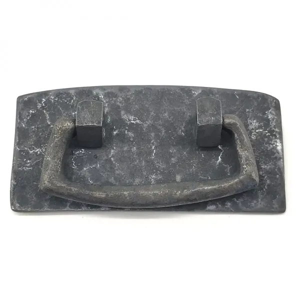 Antika Tarz Dekoratif Pirinç Otantik Dövme Kapı Kulbu - 45x90 Mm, Oksit