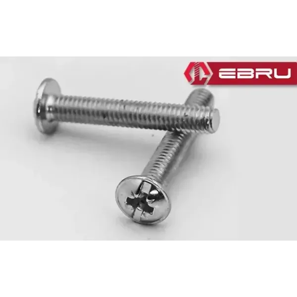Yuvarlak Yıldız Başlı Rysb Kulp Vidası, Civata M4x50 - 500 Adet