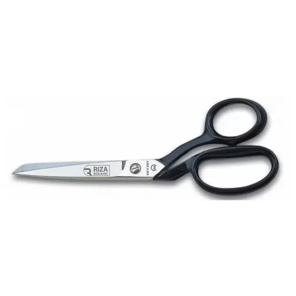 A4115-7 Tekstil / Yatık Regula Makası Makası No: 7 İnç / 17,78 Cm - Nikel Kaplama, Siyah Saplı