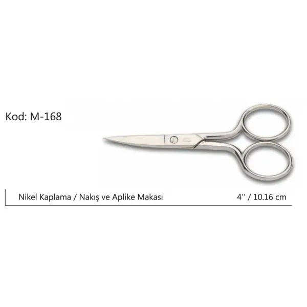 Europe Kalın Nakış Makası Süper Kalite No:4 10,16 Cm