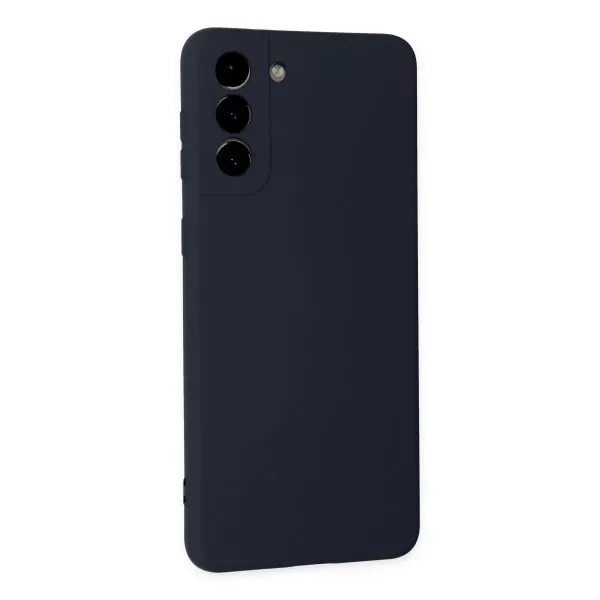 Samsung Galaxy S21 Plus Kılıf Nano İçi Kadife Silikon - Lacivert