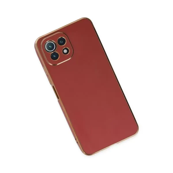 Xiaomi Mi 11 Lite Kılıf Volet Silikon - Kırmızı