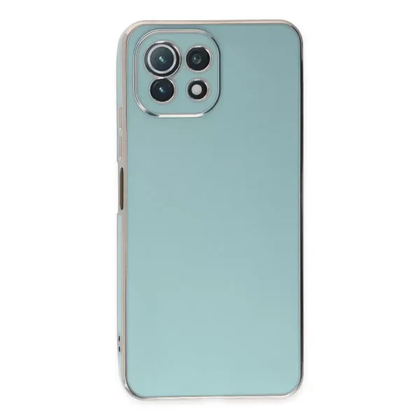 Xiaomi Mi 11 Lite Kılıf Volet Silikon - Açık Yeşil