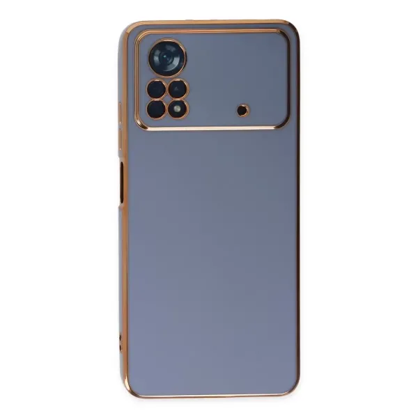 Xiaomi Poco X4 Pro 5g Kılıf Volet Silikon - Mavi