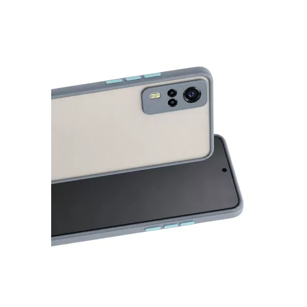 Vivo Y53s Kılıf Montreal Silikon Kapak - Gri