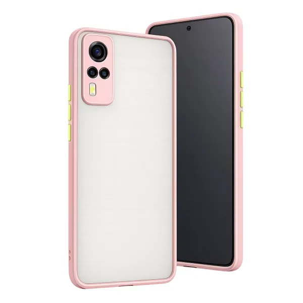 Vivo Y53s Kılıf Montreal Silikon Kapak - Pembe