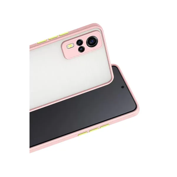 Vivo Y53s Kılıf Montreal Silikon Kapak - Pembe